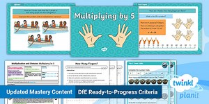 PlanIt Maths Year 2 Multiplication and Division Lesson Pack 8: Multiplying by 5