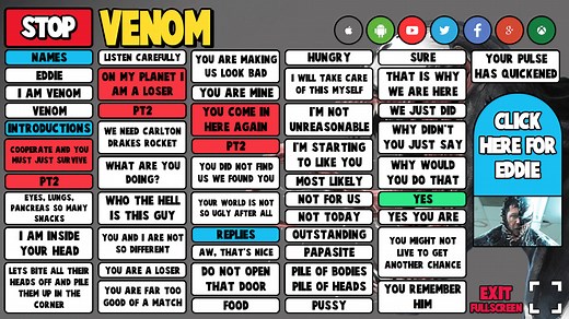 VENOM SOUNDBOARD