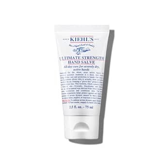 Kiehl's Ultimate Strength Hand Salve, Deeply Hydrating Hand Lotion, Thick and Rich Formula for Intense Moisture and Conditioning, Protects and Repairs Dry Skin, Paraben and Gluten Free