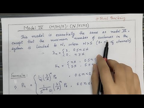 Model 4 (M/M/S) :(N/FCFS) model in Queueing Theory | Numerical Problem Solved with Explanation