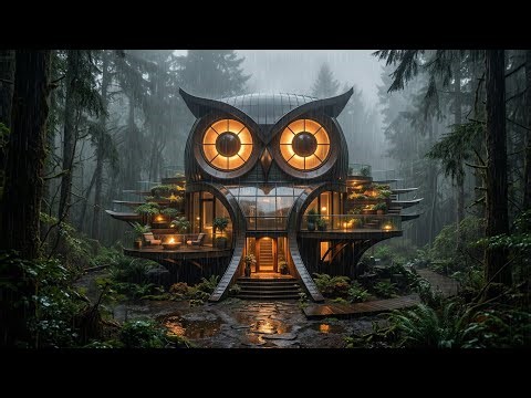 Owl House in Storm – Rain.exe 🌧️ Realistic Futuristic Rain Ambience