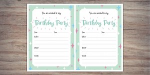 Confetti Party Invitations