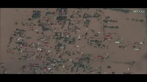 😮 WOW 😮 Deadly flooding struck parts of Greece last week. These satellite images show aerial views of Metamorfosi, Agia Triada, Proastio, Koskinas and Palamas before and after the flooding. Credit: ©2023 Maxar Technologies via Storyful | WeatherBug