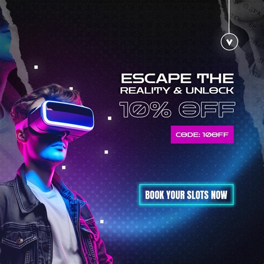 Whoops, guess you’ve stumbled into the virtual world at Reality Drop! Whether you're cracking codes in our VR Escape Room or setting new high scores in our VR Arcade games, you’re in for an unforgettable adventure. With the latest in VR technology, we’re pushing the boundaries of gameplay to deliver thrilling experiences every time. Grab your friends, book your adventure online, and let's play! | REALITY DROP