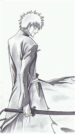 Ichigo bankai drawing, how to draw 🤔