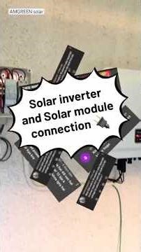 Solar inverter and solar module connection and inverter technical sheet information ℹ️ #india