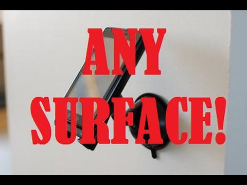 How to make a suction cup stick to any surface!!