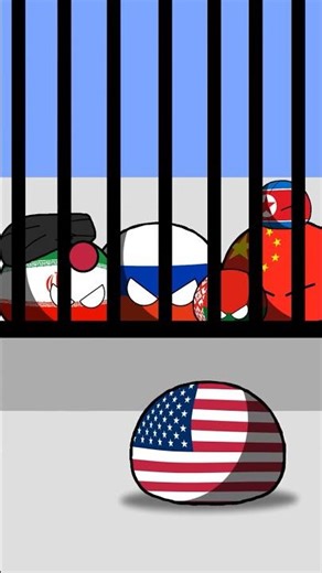 USA VS Iran #funny #countryballs #memes
