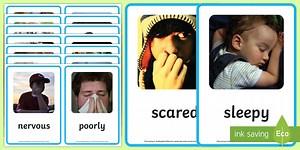 Emotions and Feelings Photo Display Cards