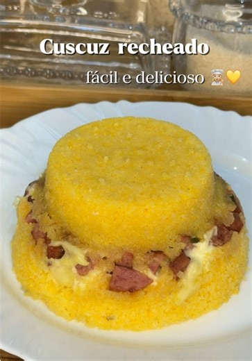 Cuscuz recheado fácil e delicioso: receita nordestina