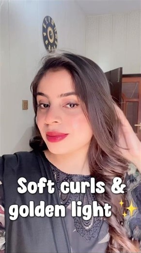 Soft Curls & Golden Light ✨ #shorts #trendingshorts #trendingsongs #viralshort #curls #hairstyles