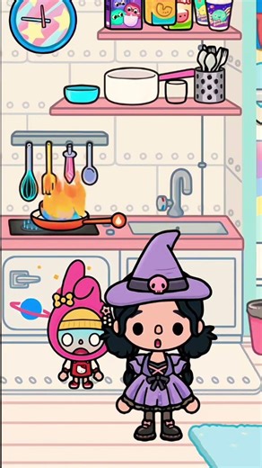 World I'm afraid to cook because of the fire😱😱😱 #tocaboca #tocalifeworld #shorts #fyp #funny