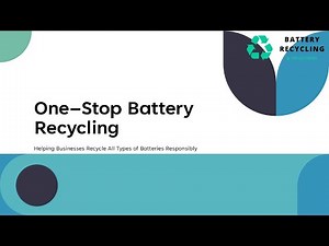 One–Stop Battery Recycling Solution