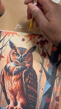 Decoupage | Dollar Tree Canvas | Easy Fall Craft For Beginners using Owl Rice Paper