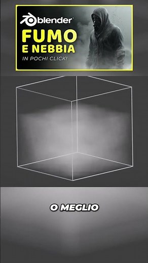 Nebbia e Fumo in Blender #3d #blendertutorial #ai