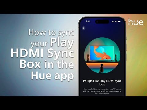 How to sync your Philips Hue Play HDMI Sync Box in the Hue app
