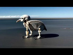 ancient penguin skeleton