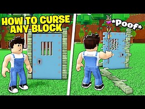 HOW TO CURSE ANY BLOCK YOU TOUCH! Build a Boat