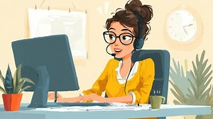 Call Center Cartoon Images – Browse 30,797 Stock Photos, Vectors, and Video