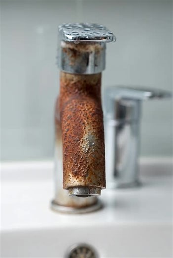 rust remove in tap #rustcleaningspray #asmr #foryoupage