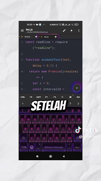 Cara Bikin Trend Kodingan Lirik Lagu Dengan HP
