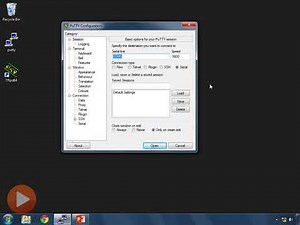 (Initial Router and Switch Configuration) 7 Connecting to the router with PuTTY