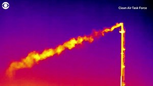 16K views · 172 reactions | Infrared footage shows methane gas leaking from over 120 oil and gas plants across Europe. The colorless natural gas is one of the biggest contributors to climate change after carbon dioxide. | CBS News | Facebook