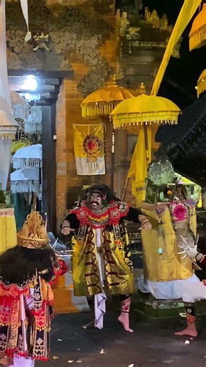 Tari Telek is a sacred Balinese mask dance performed during temple rituals.