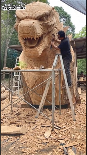 Giant Godzilla Sculpture #shorts