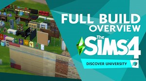 The Sims 4 Discover University: New Lot Options   FULL Build Items Overview