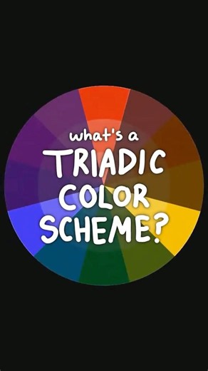 What's a Triadic Color Scheme? By @KiarartZ #art #drawing #arttips #colortheory #colorpalette