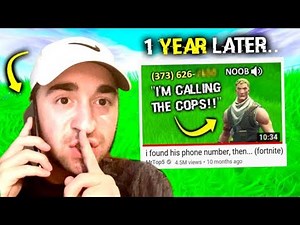 he fell for the same prank 1 year later.. (fortnite)