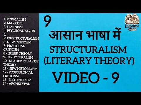 📚 What is structuralism literary theory? | Literary Theory | hindi | easy explaination | video -9 |