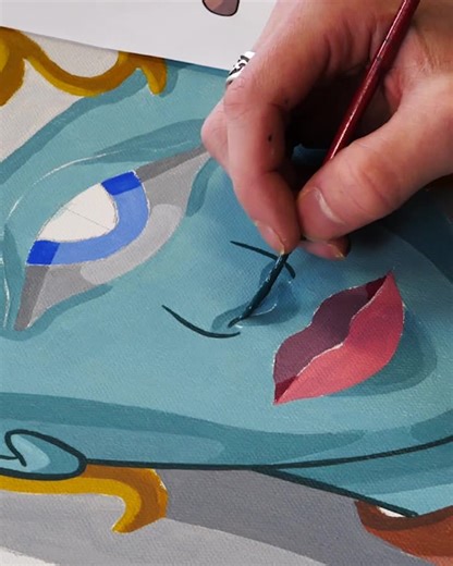 Creating a Vibrant Character with Acrylic Painting