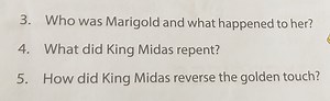 Who was Marigold and what happened to her?What did King Midas ... | Filo