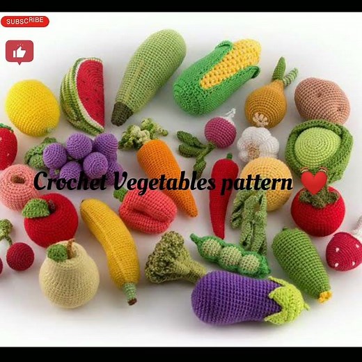 Crochet Vegetables Design || pattern❤