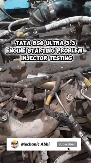Abhishek Vishwakarma on Instagram: "Tata bs6 ultra 3.3 engine starting problem & injector testing #tatamotors #tatatruck #ultra #automobile #auto #starting #problem #mechanical #trending #reelsinstagram #reels #viralvideos #instagramreels #mechanicabhi5799"