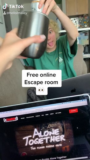 Online escape room you can play wherever! Much fun, try it out#fyp #escaperoom #enchambered #YoplaitCupRelay