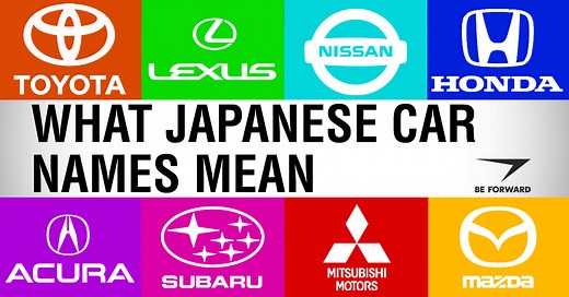 What do Japanese Automaker Names Mean?