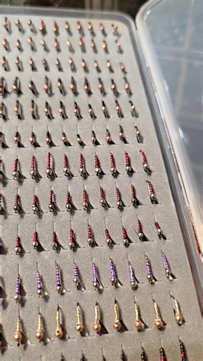 The Ruby & Root Beer Midge Vault This is one of the most dialed midge boxes we’ve ever put together, because it’s built around quantity of the midges you actually fish, not filler. At the core of this box are the two most important midge colors for the White River and Ozark tailwaters: Ruby and Root Beer. If you fish these rivers, you already know — these are the two midges you reach for first. And the Root Beer Midge is one of those flies that would catch trout anywhere in the world. It’s that 