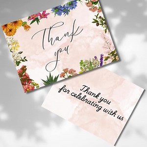 Editable Thank You Card Template | Modern Customizable Thank You Note PDF | Perfect for Small Business & Personal Use - Etsy Australia