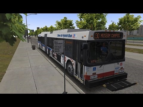Omsi 2 - Chicago Downtown - DE60LF Hybrid - Linie 130 (Adler Planetarium - Ogilvie Station)