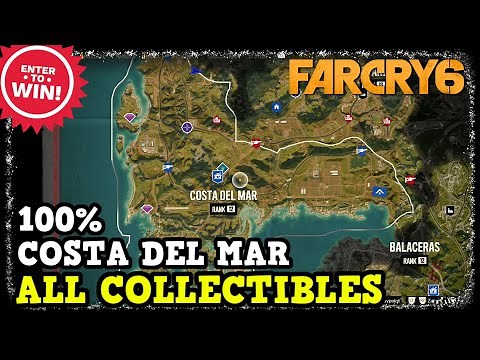 Far Cry 6 Costa Del Mar All Collectibles (Weapons - Gear - USB - Roosters - Criptograma - Idols)
