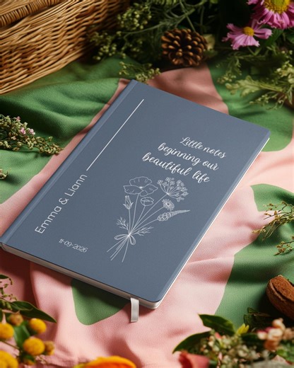 Personalized Wedding Planner Journal, Hardcover Bride Gift 2026, Planning Book Minimalist Botanical Floral Cover - Etsy