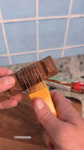 Caramel candy bar vs banan slicer! #foodart #kitchentools #asmr | Ohio Noah