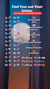 Find their Initial and Yours😘 #reels #initial #soulmate #love | Absolute Inspiration120