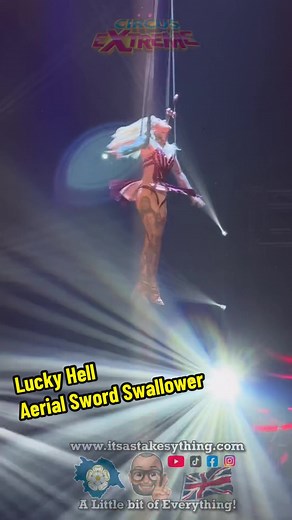 Lucky Hell: Aerial Sword Swallower Performance