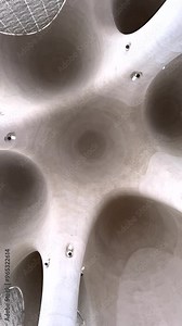 Abu Dhabi, UAE - September 8, 2024:Abrahamic Family House Ceiling design contemporary mosque architecture, elegant wall patterns create harmonious fusion of sacred space tradition modern innovation.