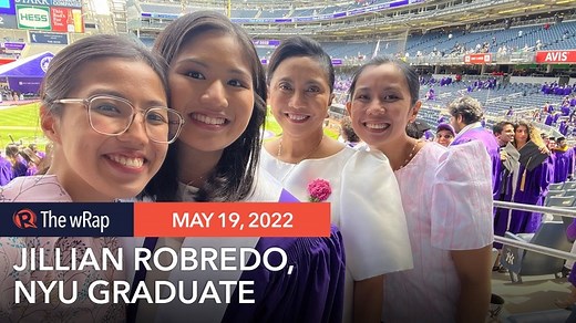 900K views · 88K reactions | Vice President Leni Robredo’s youngest daughter Jillian graduates from the New York University Wednesday, May 18, earning her Bachelor of Arts degree with a double major in mathematics and economics. Full story: https://www.rappler.com/newsbreak/inside-track/robredos-beam-pride-jillian-graduates-from-new-york-university/ | Rappler | Facebook