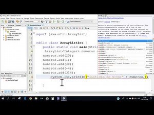 ArrayList de Enteros Ejemplo en JAVA Netbeans